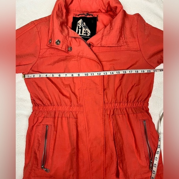 G.E.T Anorak Versatile Hi-Lo Hem Deep Pocket Lightweight Hidden Hood Jacket Med - Picture 10 of 14